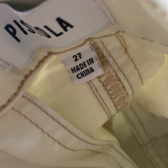 Pistola Eil Barrel Leg Pants Cream Sz 27 Wide Leg UO - Picture 9 of 10